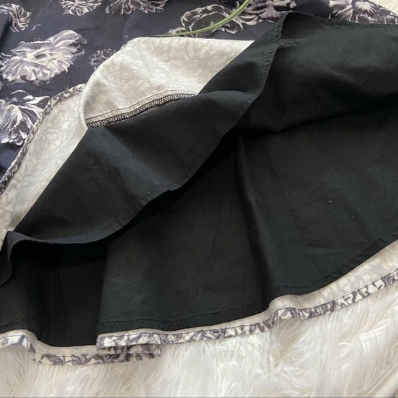 Prabal Gurung for Target skaters skirt mini floral black white size 2 - Picture 4 of 10